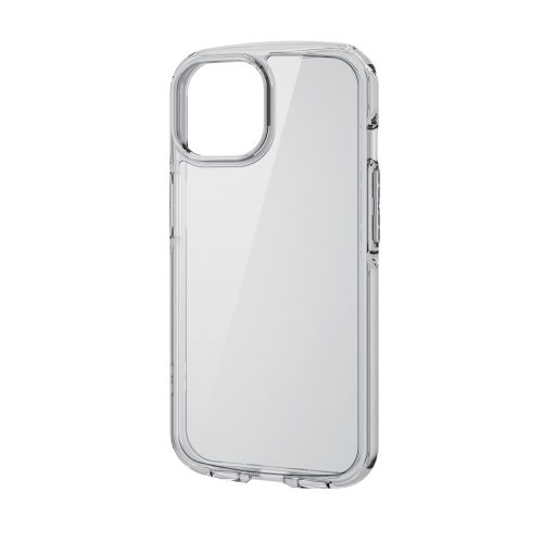 iPhone 15用ハイブリッドケース/TOUGH SLIM LITE/オールクリア/ストラップシート付属/クリア