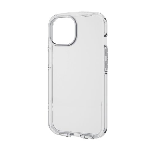 iPhone 15用ソフトケース/TOUGH SLIM LITE/衝撃吸収/ストラップシート付属/クリア