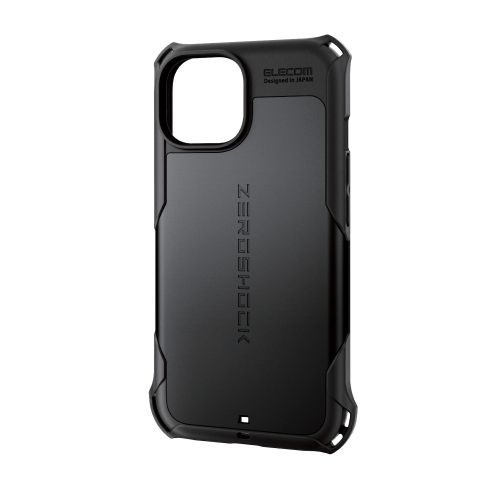 iPhone 15用ハイブリッドケース/ZEROSHOCK/ブラック