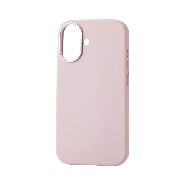 iPhone 16用ハイブリッドシリコンケース/ショルダーストラップ付き/&Me/ダスティピンク