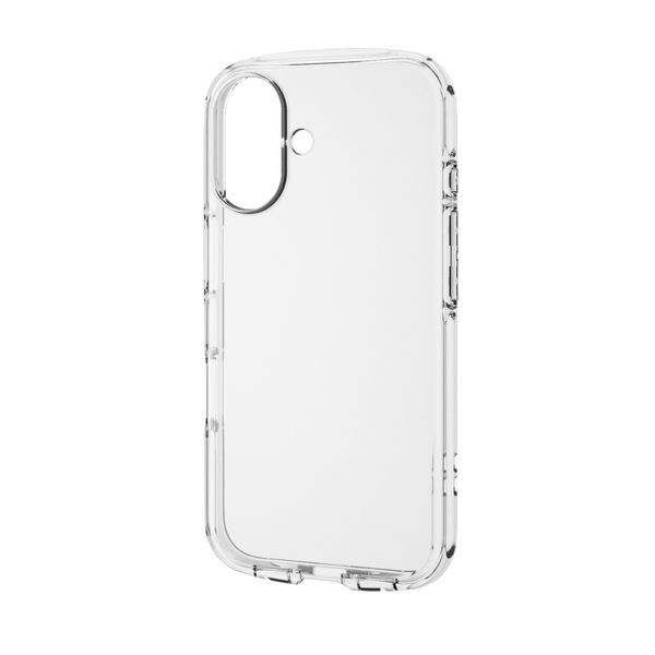 iPhone 16用ソフトケース/TOUGH SLIM LITE/衝撃吸収/ストラップシート付属/クリア