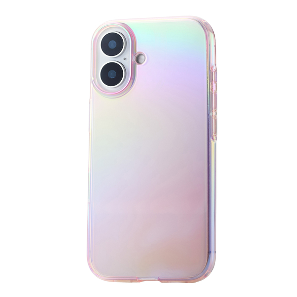 iPhone 16用ソフトケース/クリアオーロラ/Meliano/ピンク
