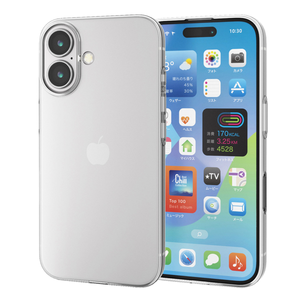 iPhone 16用ソフトケース/薄型/0.7mm/クリア