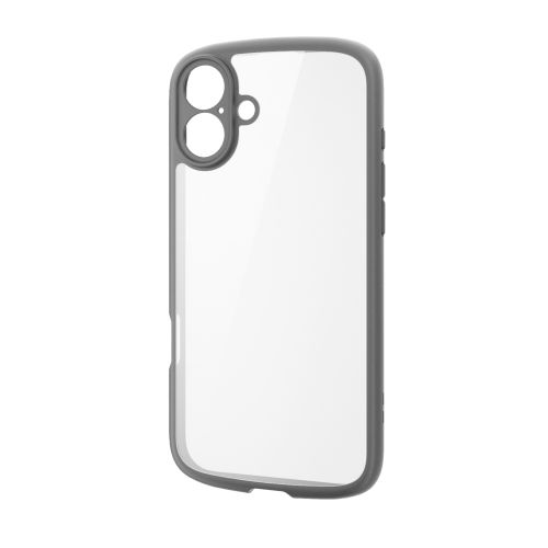 iPhone 16 Plus/ハイブリッドケース/TOUGH SLIM LITE/フレームカラー/背面クリア/極限保護/ブラック