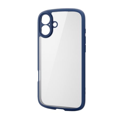 iPhone 16 Plus/ハイブリッドケース/TOUGH SLIM LITE/フレームカラー/背面クリア/極限保護/ネイビー