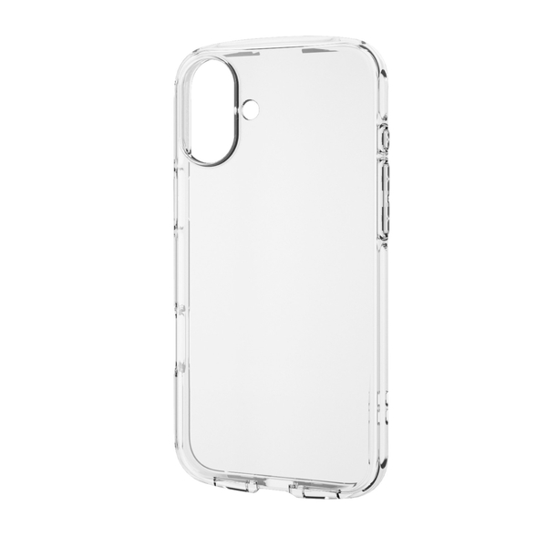 iPhone 16 Plus用ソフトケース/TOUGH SLIM LITE/衝撃吸収/ストラップシート付属/クリア
