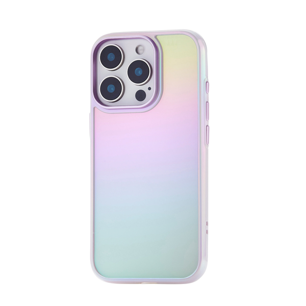 iPhone 16 Pro用ハイブリッドケース/&Me/オーロラ/ストラップシート付属/ラベンダー