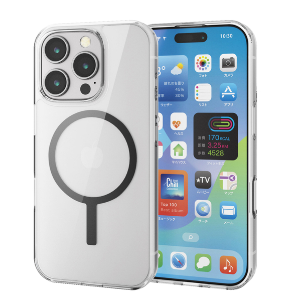 iPhone 16 Pro用ハイブリッドケース/MAGKEEP/ブラック