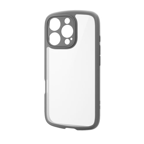 iPhone 16 Pro/ハイブリッドケース/TOUGH SLIM LITE/フレームカラー/背面クリア/極限保護/ブラック