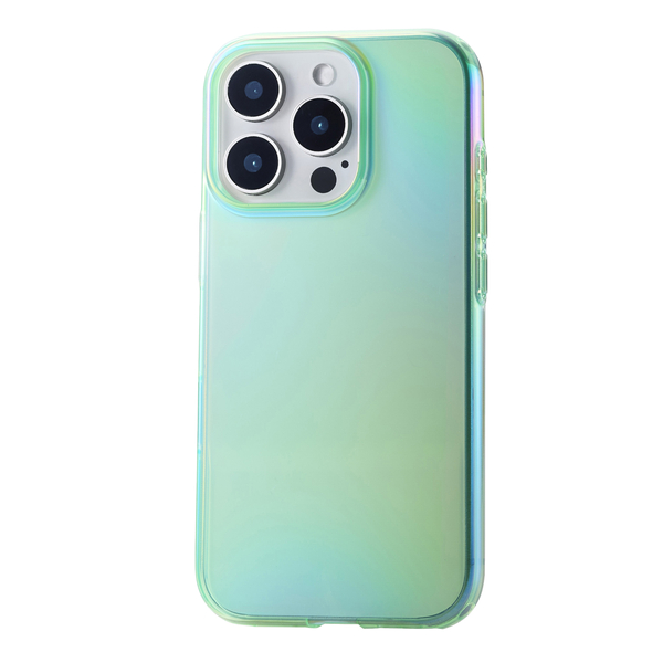 iPhone 16 Pro用ソフトケース/クリアオーロラ/Meliano/グリーン