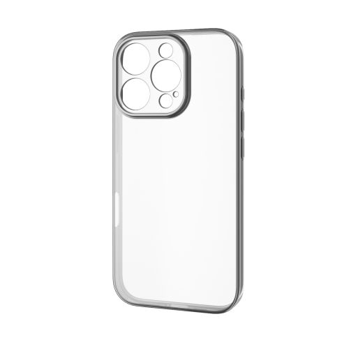 iPhone 16 Pro/ソフトケース/極限保護/メタリック加工/メタリックブラック