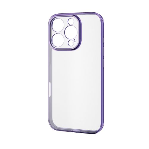 iPhone 16 Pro/ソフトケース/極限保護/メタリック加工/メタリックヴァイオレット