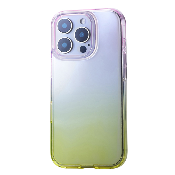 iPhone 16 Pro用ソフトケース/グラデーションカラー/Meliano/ピーチ×ミモザ