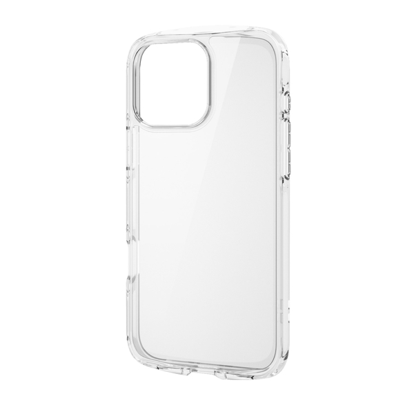 iPhone 16 Pro Max用ハイブリッドケース/TOUGH SLIM LITE/オールクリア/ストラップシート付属/クリア