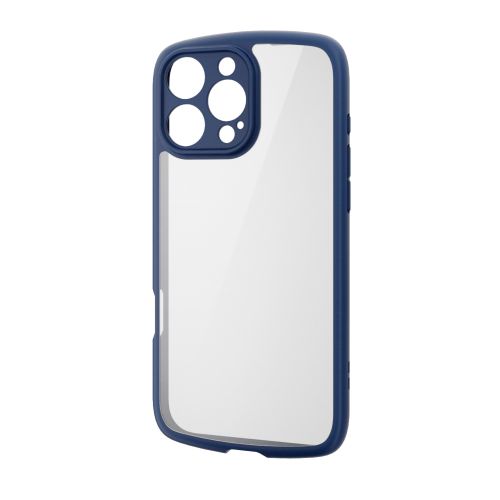 iPhone 16 Pro Max/ハイブリッドケース/TOUGH SLIM LITE/フレームカラー/背面クリア/極限保護/ネイビー