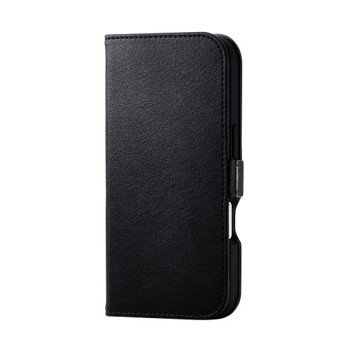 iPhone 17/手帳型ケース/磁石付/ウルトラスウェード/ブラック