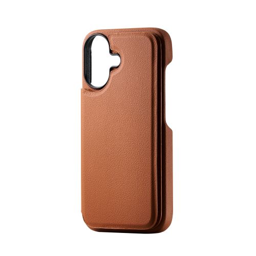 iPhone 17/背面フラップケース/キャメル