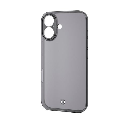 iPhone 17/ソフトケース/極限Plus/メタルステッカー付/ブラック