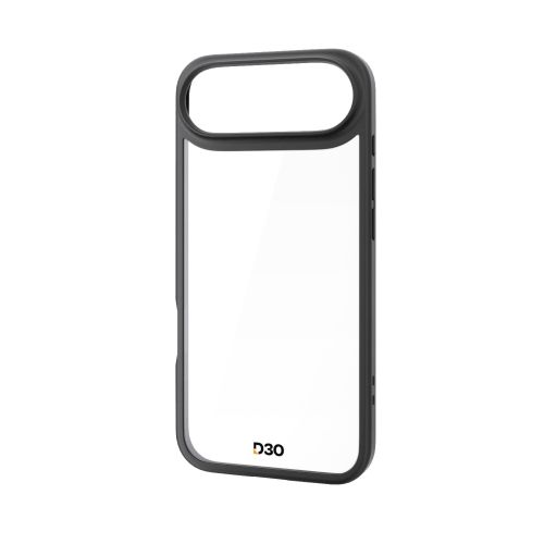 iPhone Air/ハイブリッドケース/D3O/フレームカラー/メタルステッカー付/ブラック