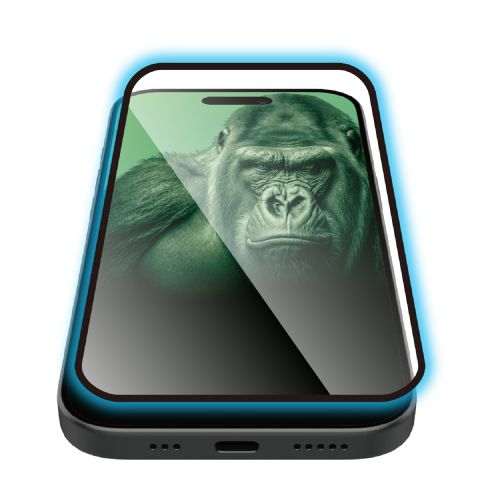 iPhone Air/ガラスフィルム/フレーム付き/ゴリラ/0.21mm/ブルーライトカット