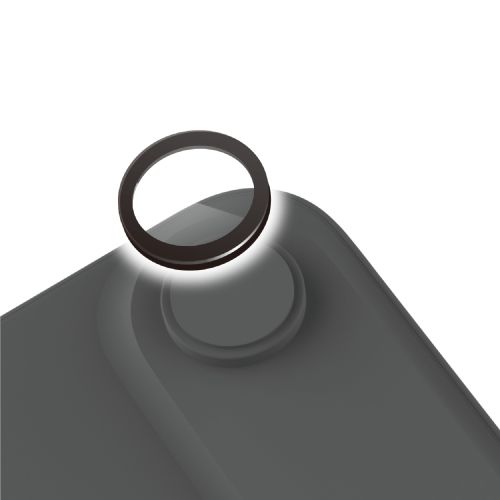 iPhone Air/カメラレンズガラスフィルム/超透明/ブラック