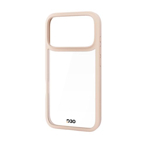 iPhone 17 Pro/ハイブリッドケース/D3O/フレームカラー/メタルステッカー付/ベージュ