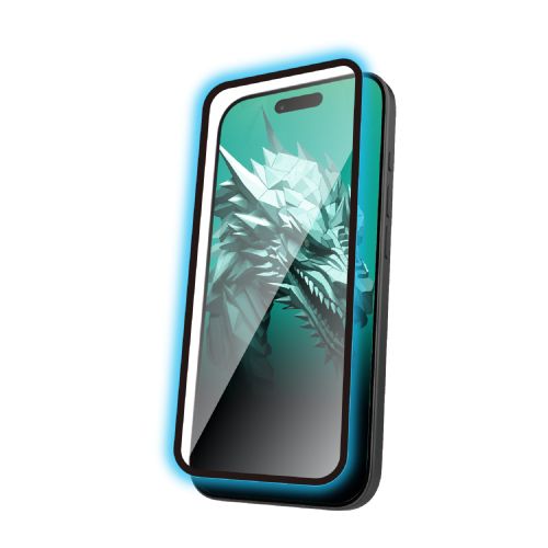 iPhone 17 Pro/ガラスフィルム/フレーム付き/ドラゴントレイル/高透明/ブルーライトカット/超簡単貼り付けツール