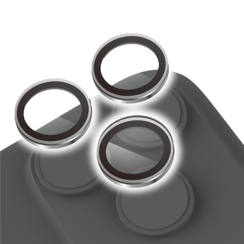 iPhone 17 Pro/iPhone 17 Pro Max/iPhone 16 Pro/iPhone 16 Pro Max/iPhone 15 Pro/iPhone15 Pro Max/カメラレンズガラスフィルム/シルバー