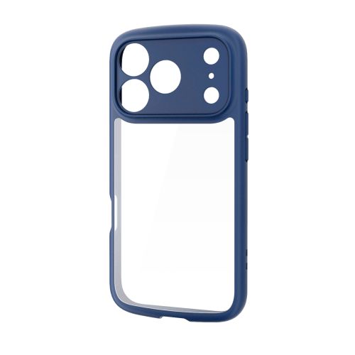 iPhone 17 Pro/TOUGH SLIM LITE/フレームカラー/極限/メタルステッカー付/ネイビー