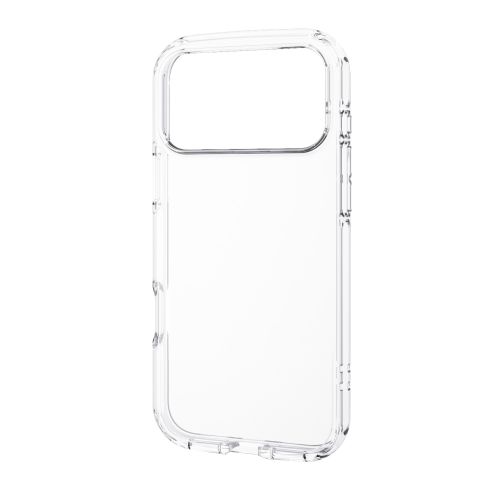 iPhone 17 Pro Max/TOUGH SLIM LITE/タフソフト/クリスタルクリア/メタルステッカー付/クリア