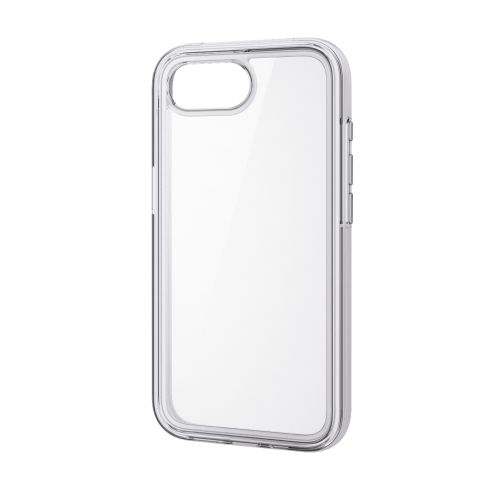 iPhone 16e/ハイブリッドケース/エアバッグ/全周/MUBRAIN/ブラック×クリア