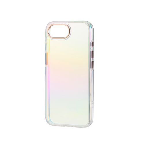 iPhone 16e/ハイブリッドケース/&Me/オーロラ/ストラップシート付属/クリア