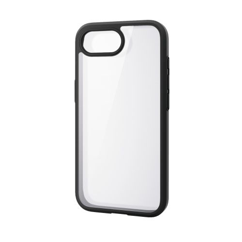 iPhone 16e/ハイブリッドケース/背面クリア/TOUGH SLIM/360度保護/ガラスフィルム付き/ブラック