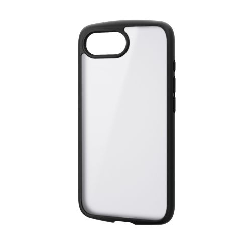 iPhone 16e/ハイブリッドケース/TOUGH SLIM LITE/フレームカラー/背面クリア/背面ガラス/フロストシルキー/ブラック