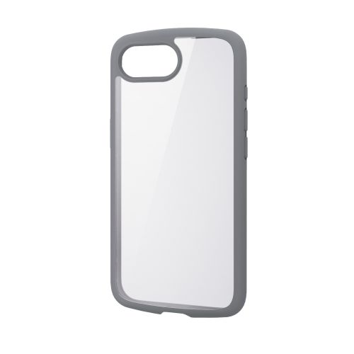 iPhone 16e/ハイブリッドケース/TOUGH SLIM LITE/フレームカラー/背面クリア/ストラップシート付属/グレー