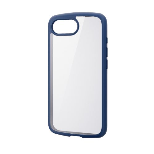 iPhone 16e/ハイブリッドケース/TOUGH SLIM LITE/フレームカラー/背面クリア/ストラップシート付属/ネイビー