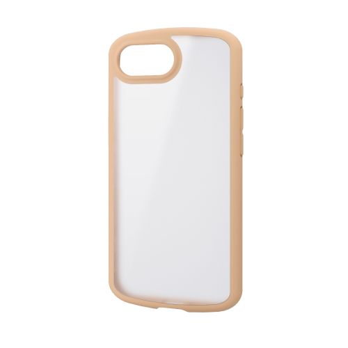 iPhone 16e/ハイブリッドケース/TOUGH SLIM LITE/フレームカラー/背面クリア/シルキークリア/カフェオレ