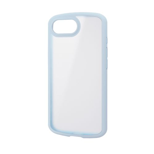 iPhone 16e/ハイブリッドケース/TOUGH SLIM LITE/フレームカラー/背面クリア/シルキークリア/ライトブルー
