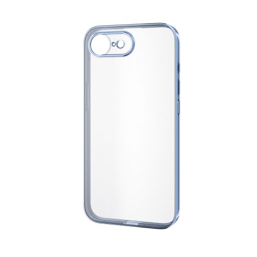 iPhone 16e/ソフトケース/極限保護/メタリック加工/メタリックペールブルー