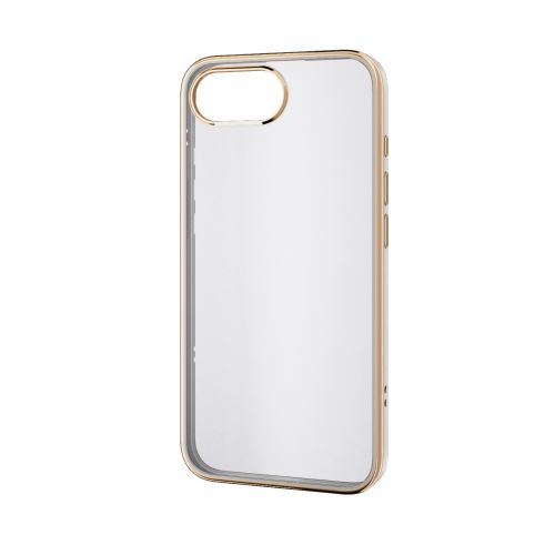 iPhone 16e/ソフトケース/メタリックライン/グレージュ