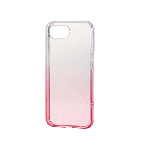 iPhone 16e/ソフトケース/グラデーションカラー/グリッター/Meliano/ピーチ