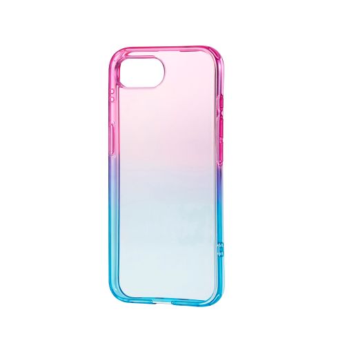 iPhone 16e/ソフトケース/グラデーションカラー/Meliano/サクラ×アクア