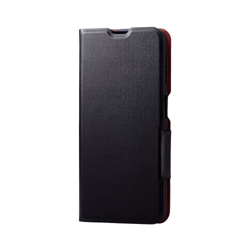 Galaxy A23 5G(SC-56C/SCG18)用レザーケース/手帳型/UltraSlim/薄型/磁石付き/ブラック