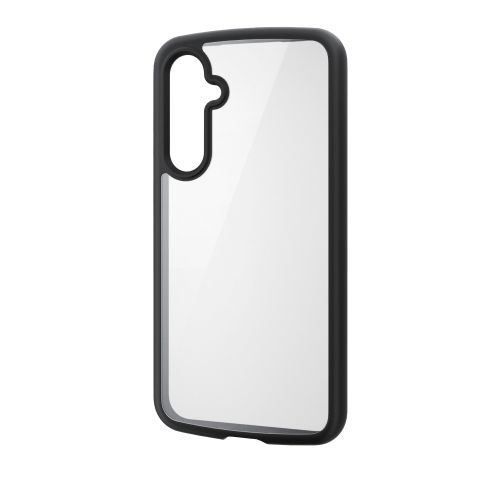 Galaxy S23 FE (SCG24)用ハイブリッドケース/TOUGH SLIM LITE/フレームカラー/背面クリア/ストラップシート付属/ブラック