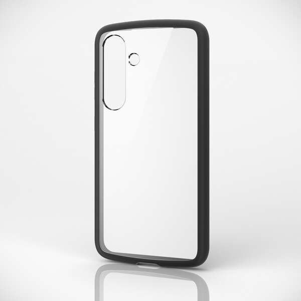 Galaxy S24 (SC-51E)用ハイブリッドケース/TOUGH SLIM LITE/フレームカラー/背面クリア/ストラップシート付属/ブラック