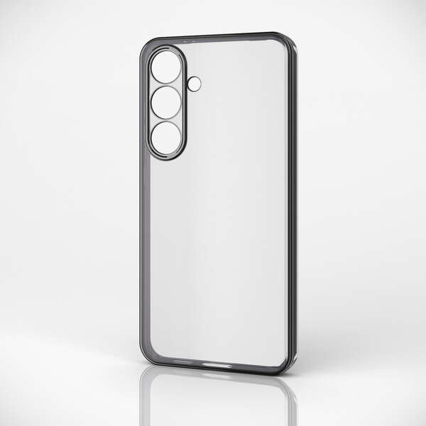 Galaxy S24 (SC-51E)用ソフトケース/極限保護/メタリック加工/メタリックブラック