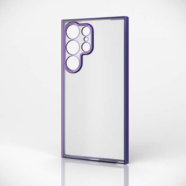 Galaxy S24 Ultra (SC-52E)用ソフトケース/極限保護/メタリック加工/メタリックバイオレット