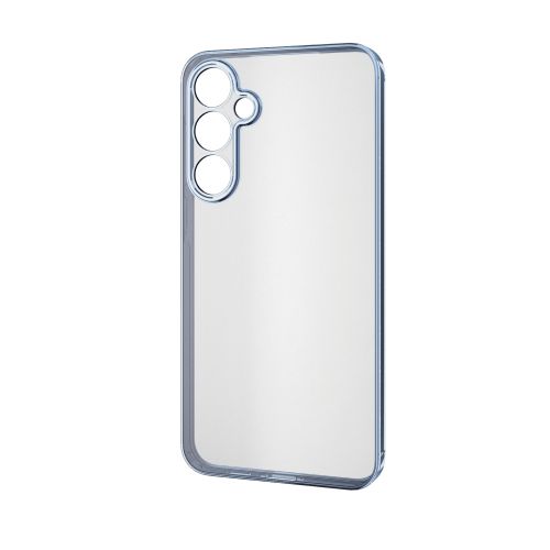 Galaxy A55 5G (SC-53E)用ソフトケース/極限保護/メタリック加工/メタリックブルー