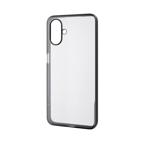 Galaxy A25 5G(SC-53F)/ソフトケース/サイドメッキ/メタリック加工/メタリックブラック