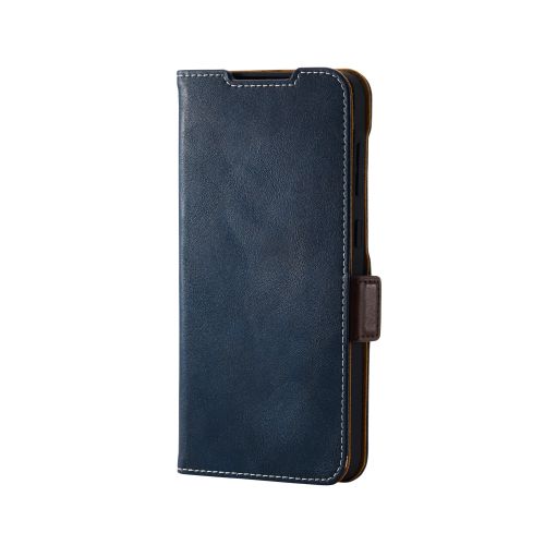 Galaxy A36 5G/レザーケース/手帳型/ステッチ/耐衝撃/磁石付き/ネイビー
